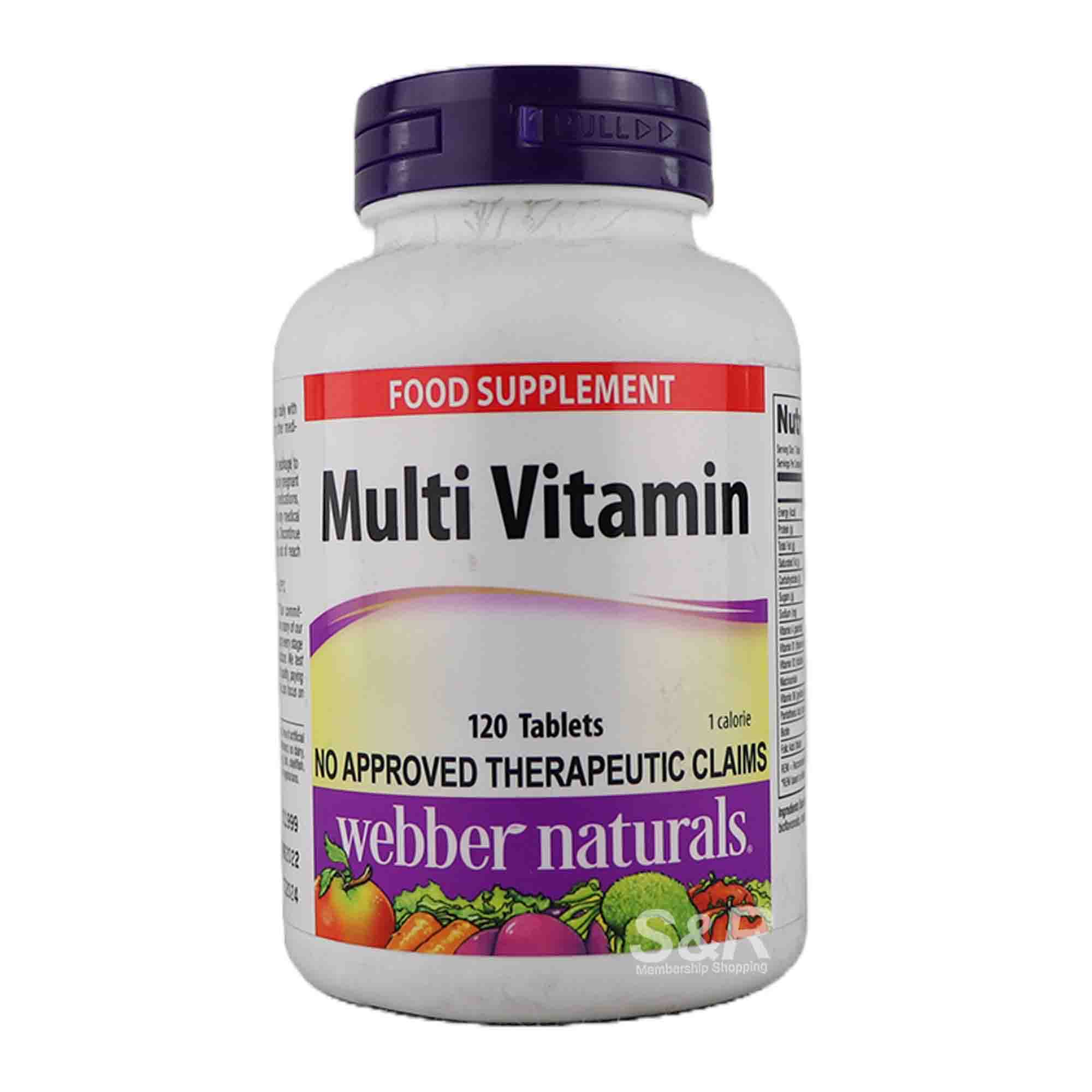 Webber Naturals Multi Vitamin Food Supplement 120pcs Webber Naturals Multi Vitamin Food Supplement 120pcs
